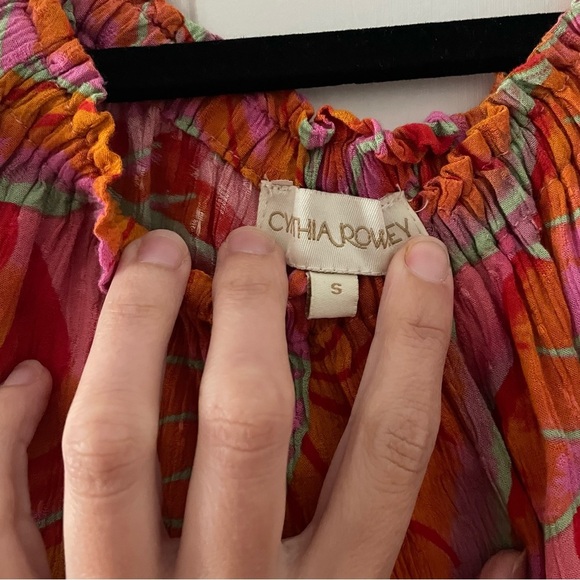 Cynthia Rowley Tropical Summer Crop Top Small - Picture 2 of 3